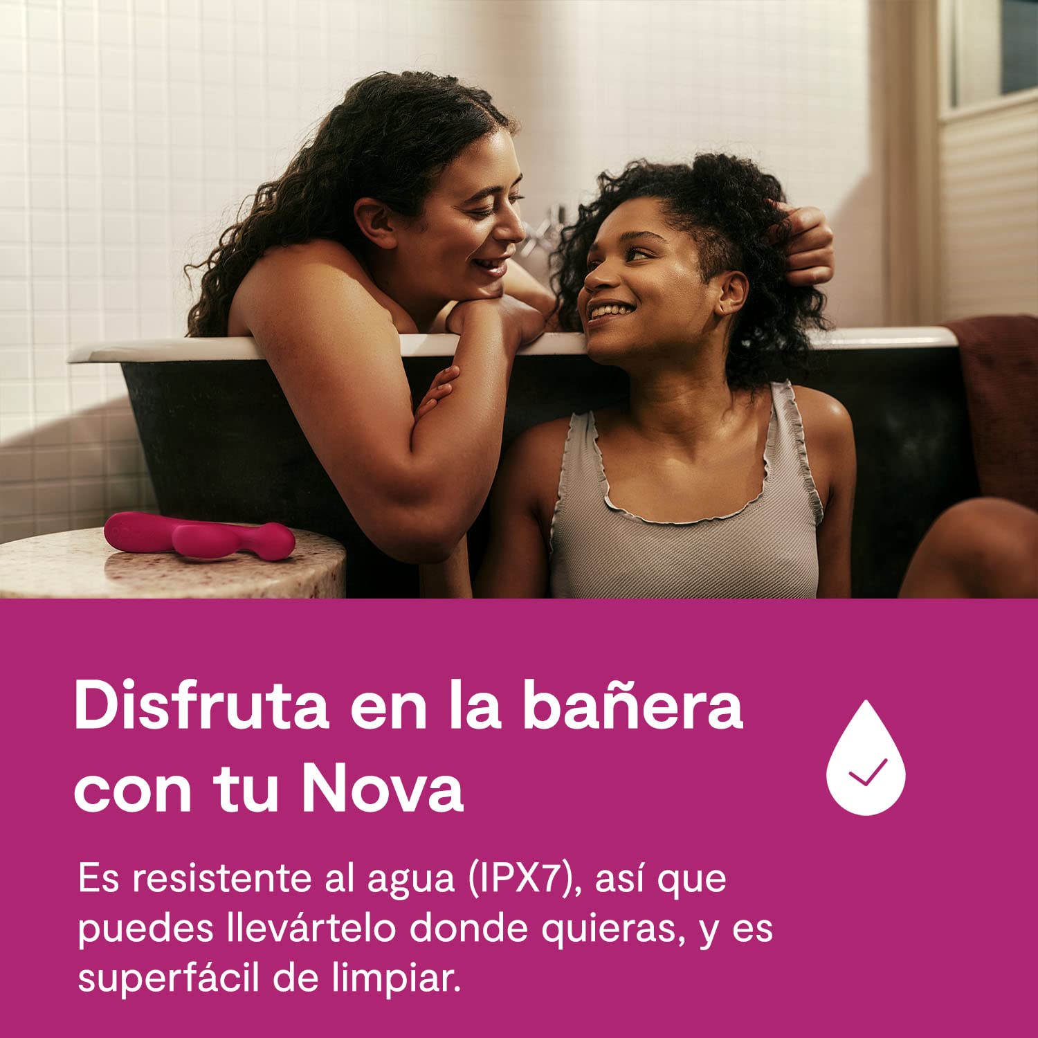 We-Vibe Nova 2 Conejito vibrador para mujeres consolador - Juguete sexual conejo vibrador estimulador del clítoris y punto G - 10 modos de vibración - Control por app - Juguetes para parejas adultas
