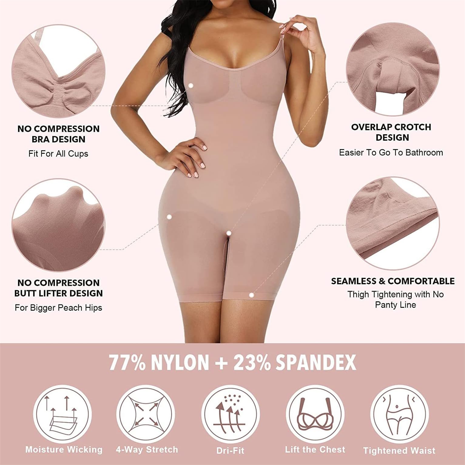 Ronronner Body modelujące kobiety modelujące brzuch kontrola ciała Shaper Body Shaper Niewidoczna poporodowa Shaper Brzuch Podnoszenie pośladków Trener Body