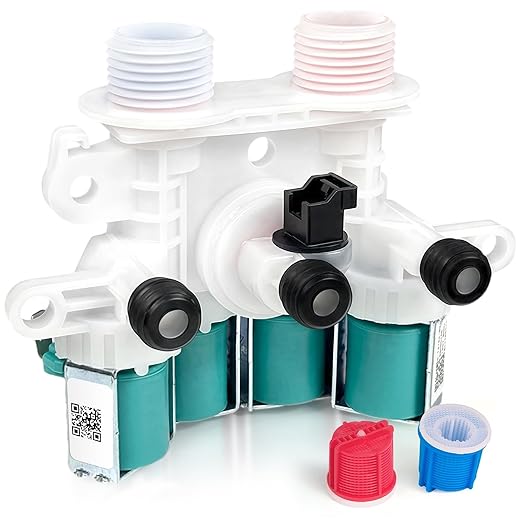 2026 Upgraded W11165546 W11096267 Washer Water Inlet Valve Fit for Maytag Whirlpool Washer Parts, W10758828 Water Inlet Valve W11165546 Replaces W10599423 W11165546VP 33090105 AP6284346 PS12348013