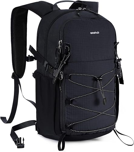 Miniatura 1 de ECOHUB Mochila pequeña de senderismo para hombres y mujeres, mochilas de viaje ligeras de 20 litros, resistentes al agua, para acampar, ciclismo,