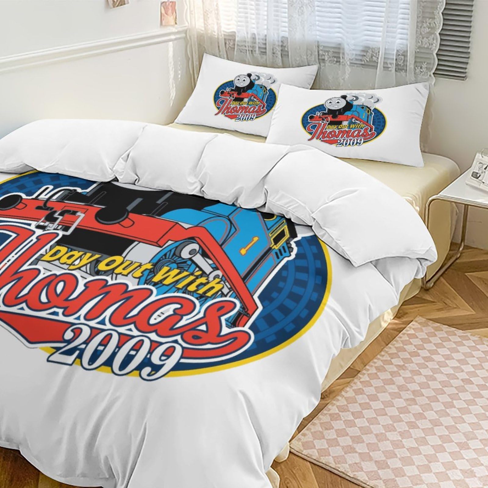 Amazon｜きかんしゃトーマス (4) 寝具 3ピース ンベッドスプレッド 枕