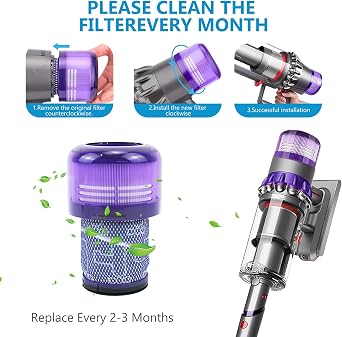 replacement pre filters 3 Pcs Vacuum Filte Compatible with V12 Vacuum