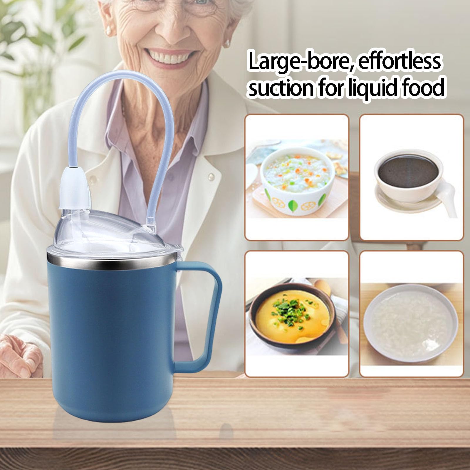 PANGBOER Robusta tazza da bere in acciaio inossidabile da 450 ml con design anti-goccia, perfetta per i bambini e la tazza da viaggio