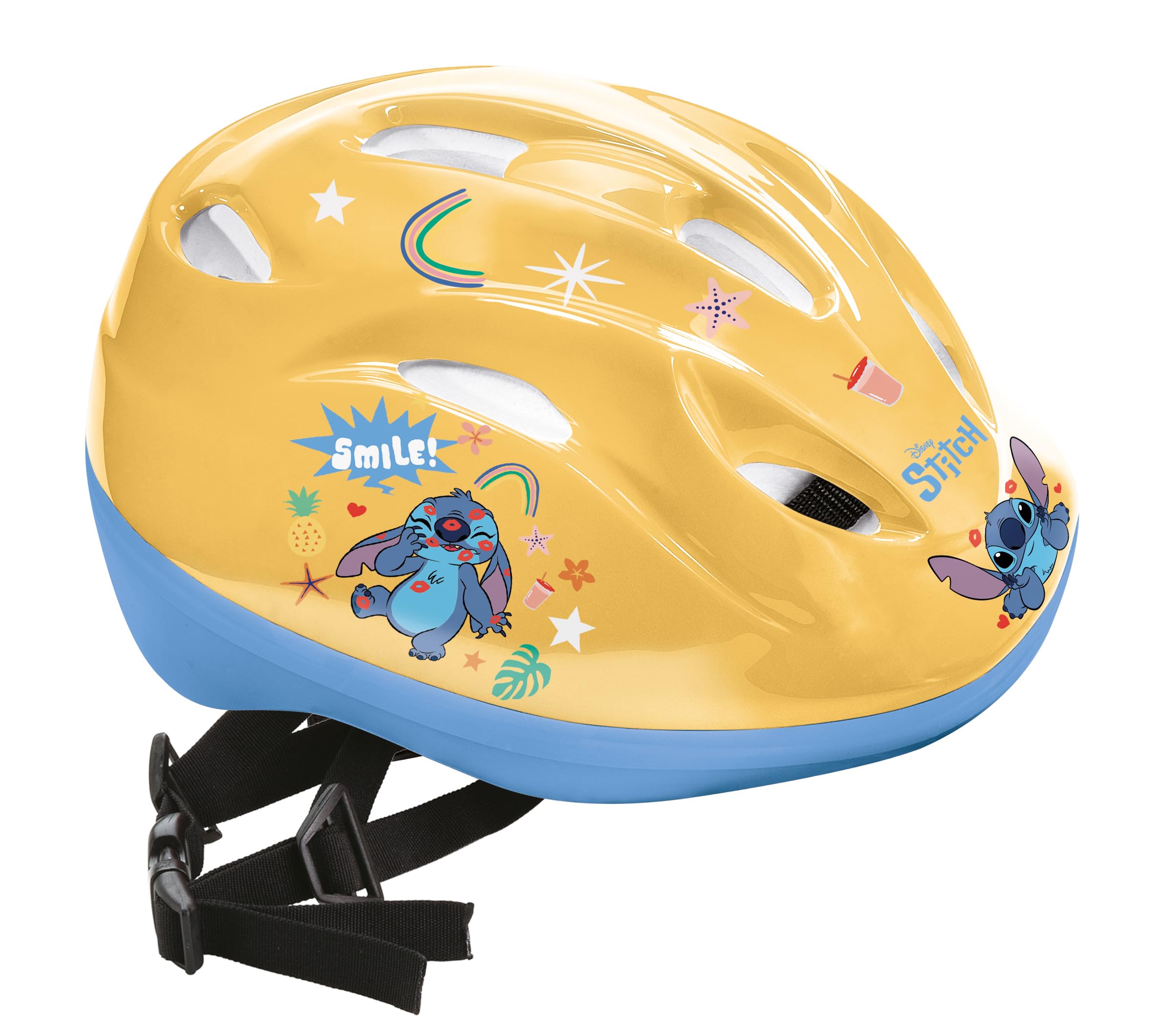 Mondo Stitch Kids Helmet - Children's Protective Helmet - Yellow