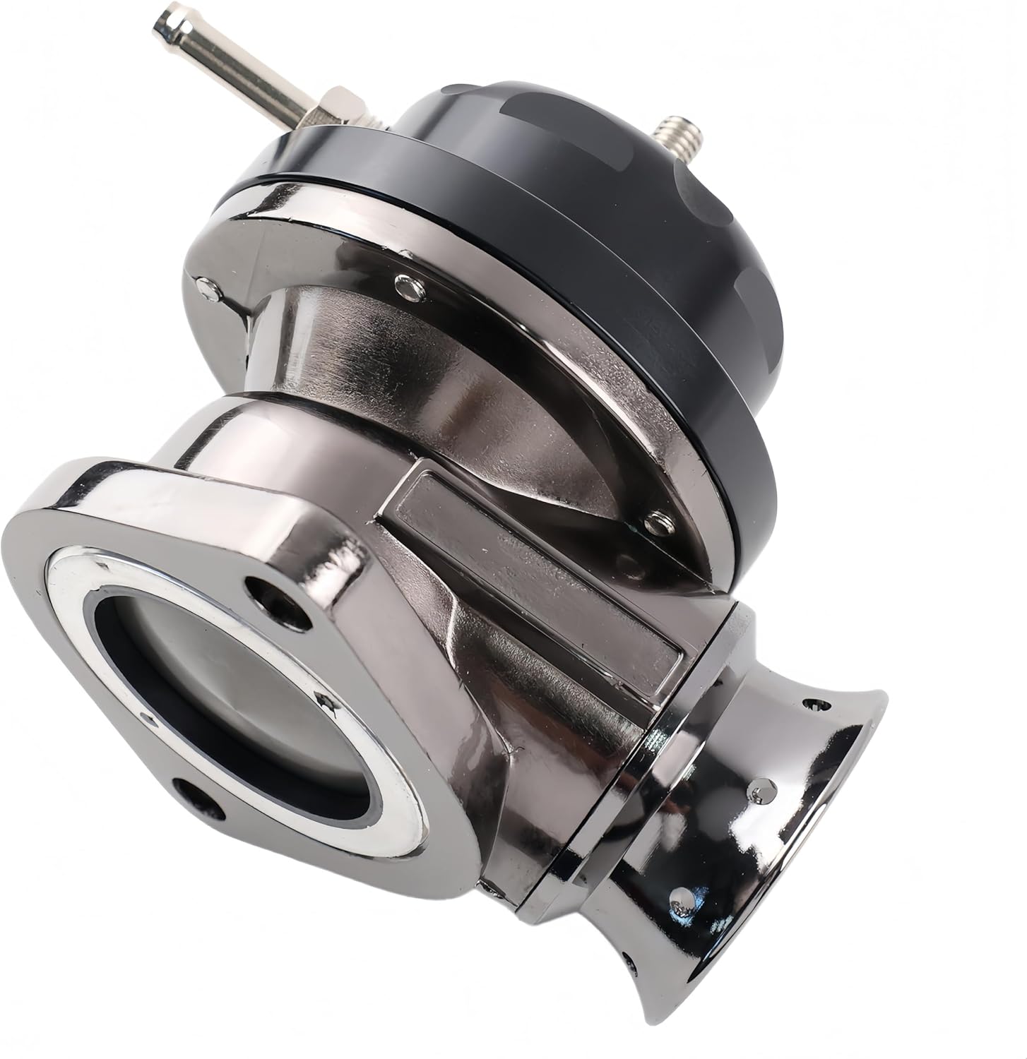 Adjustable Turbo Pressure Relief Valve 25psi With 63mm Or 76mm Flange Pipe Turbo Pressure Relief Valve Adapter L=150mm Modification and upgrade (Red with 76mm pipe) Fit for Performance Engines