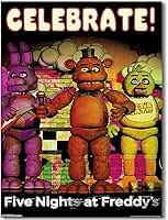 LEKAI Five Nights Game At Movie Freddy'S Poster For Fans Kids Room Wall Decoration Five Nights Game At Movie Freddy'S Poster Impressão em Tela Imagem para Adolescentes Meninos Meninas Presentes
