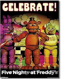 LEKAI Five Nights Game At Movie Freddy'S Poster For Fans Kids Room Wall Decoration Five Nights Game At Movie Freddy'S Poster Impressão em Tela Imagem para Adolescentes Meninos Meninas Presentes