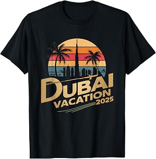 Dubai Family Friends Vacation 2025 Birthday Group Outfit T-Shirt