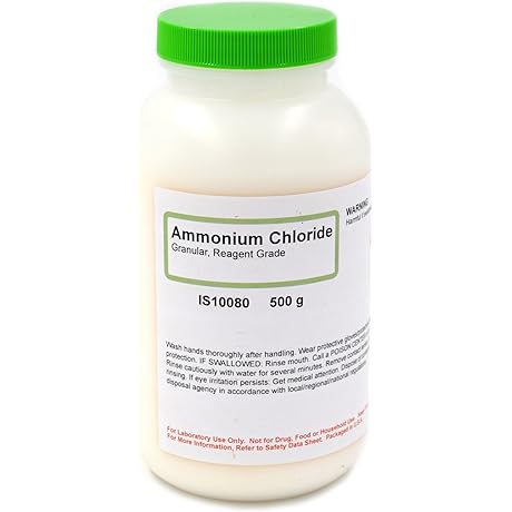 Cost-Effective Ammonium Chloride Granular for Versatile Chemistry Experiments