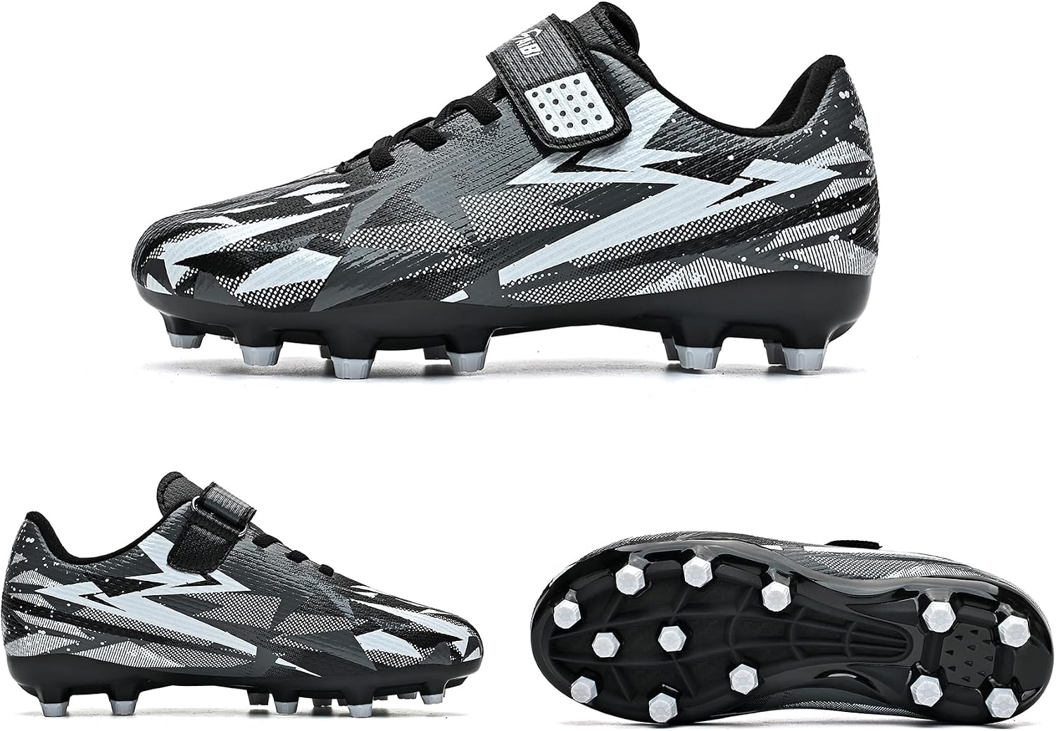 Boys Girls Soccer Cleats Kids Soccer Shoes for Little/Big Kid Outdoor Indoor Firm Ground Athletic Turf Trainning Football Shoes