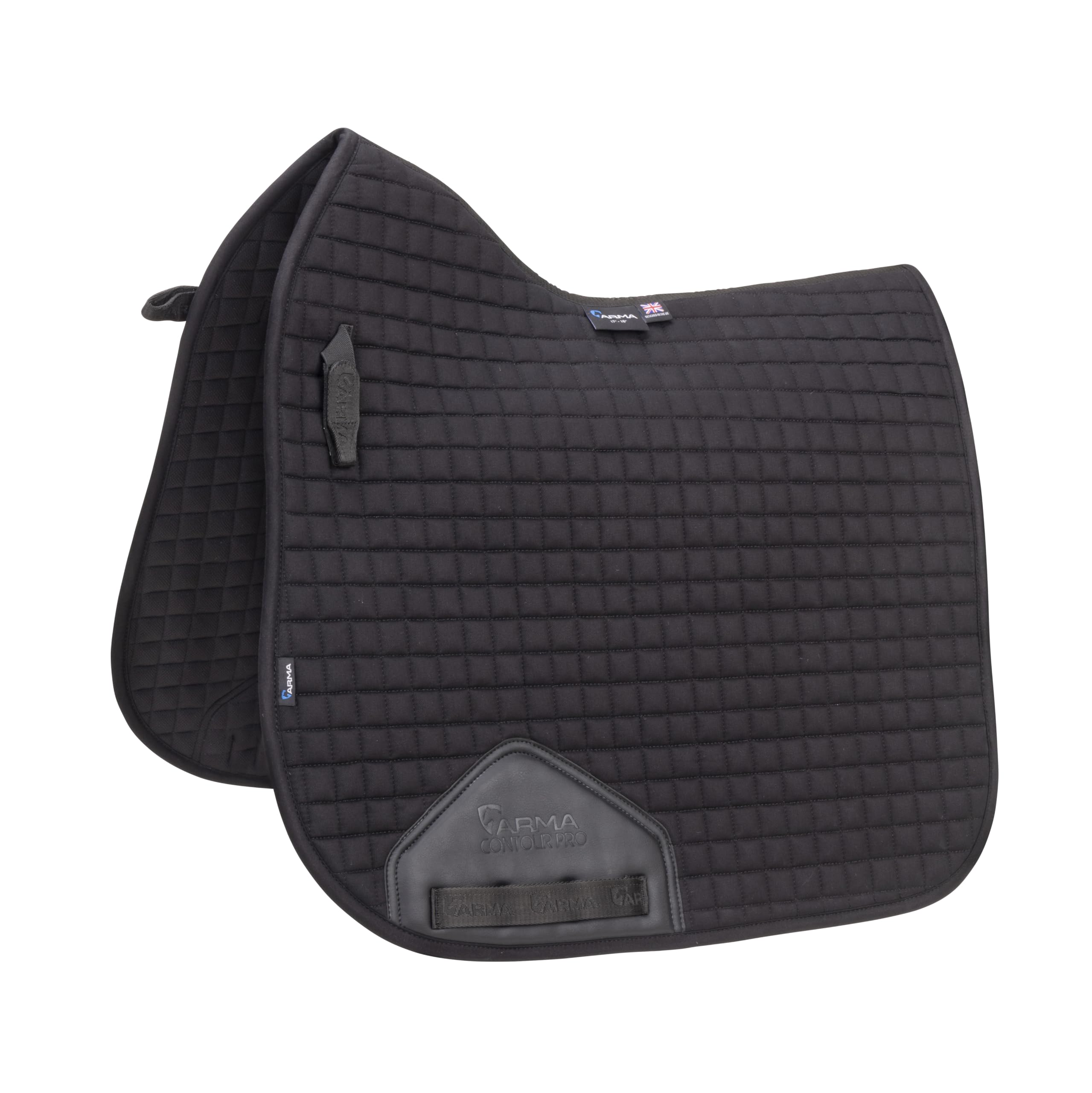 Shires ARMA Deluxe Cotton Dressage 17-18" Saddlecloth - Black