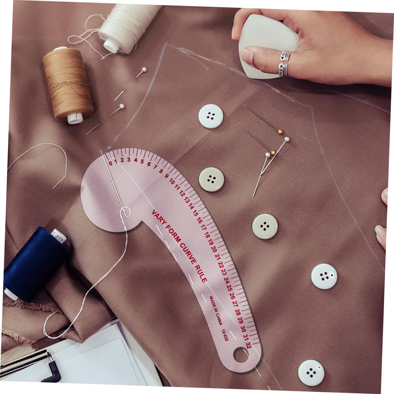 Teiliges French Curve Lineal mit Klarer Skalierung Flexiblen Kunststoff maßlinealen Vielseitig für Präzises Nähen und Stoffzuschnitt Leicht und Tragbar für Anfänger und Profis