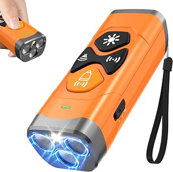 Dog Bark Deterrent Devices | Stop Your & Neighbors Dog Barking | 3X Ultrasonic & 23ft Range Anti Barking Device | Dog Behavior Correction Training Indoor Outdoor