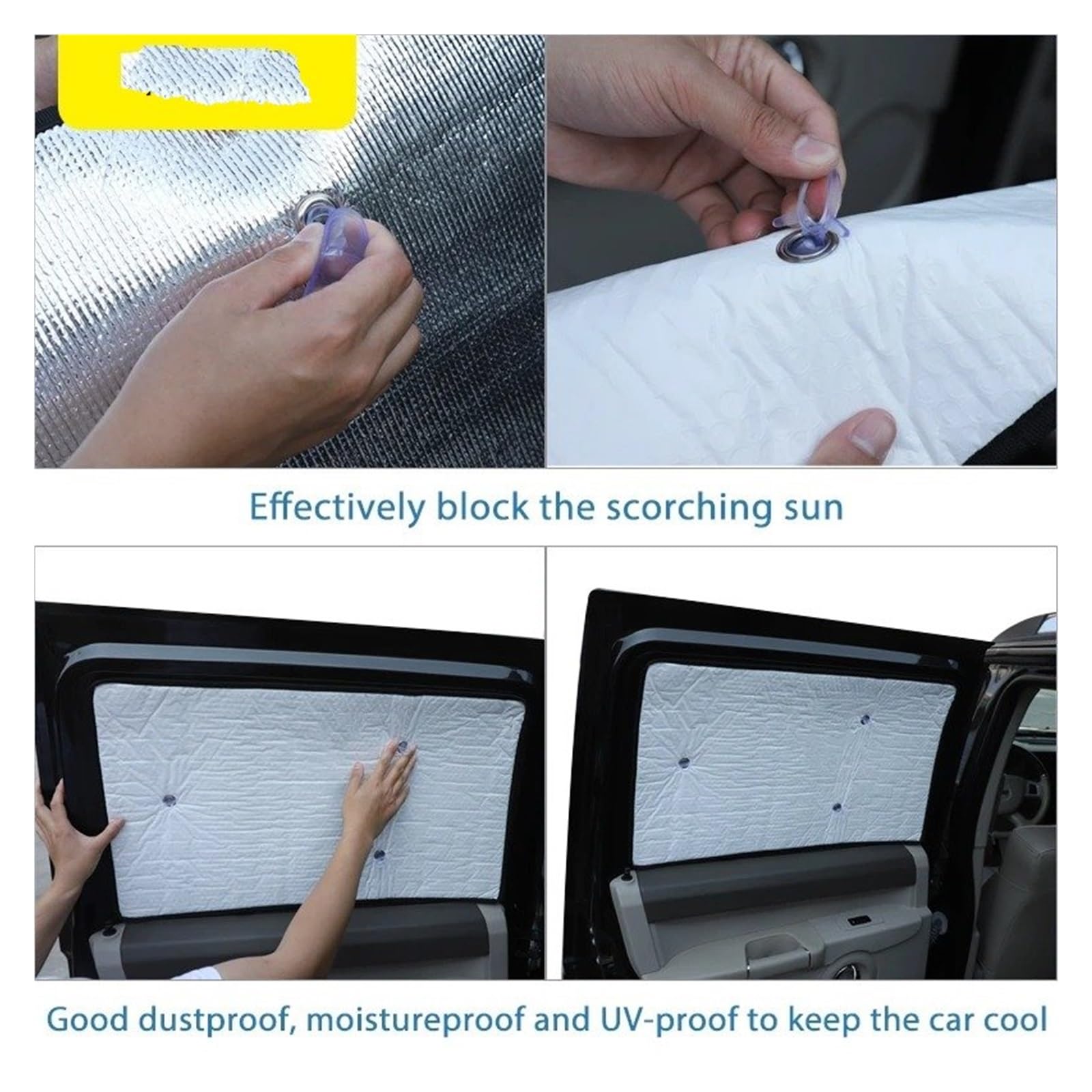 Parasol Delantero Coche Parasol Ventana Parabrisas Delantero Trasero Coche Cubierta Protectora Visera Sol para Jeep para Grand para Commander 2006 2007-2010