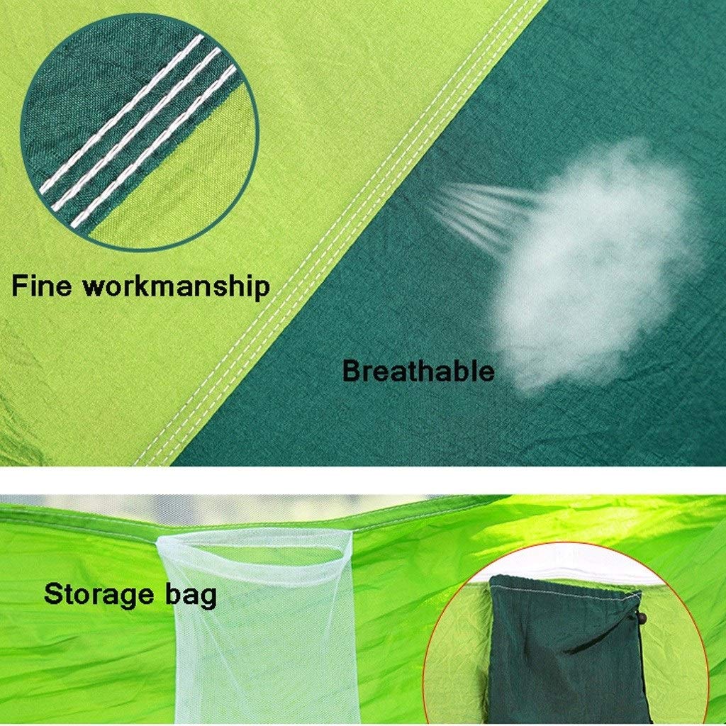 Trapecio Portátil paracaídas de Nylon Viajes de Camping Hamaca, Camping Hamaca con Mosquitera, Columpio for de Interior, al Aire Libre, Senderismo, Patio, Viajes Columpios(D)