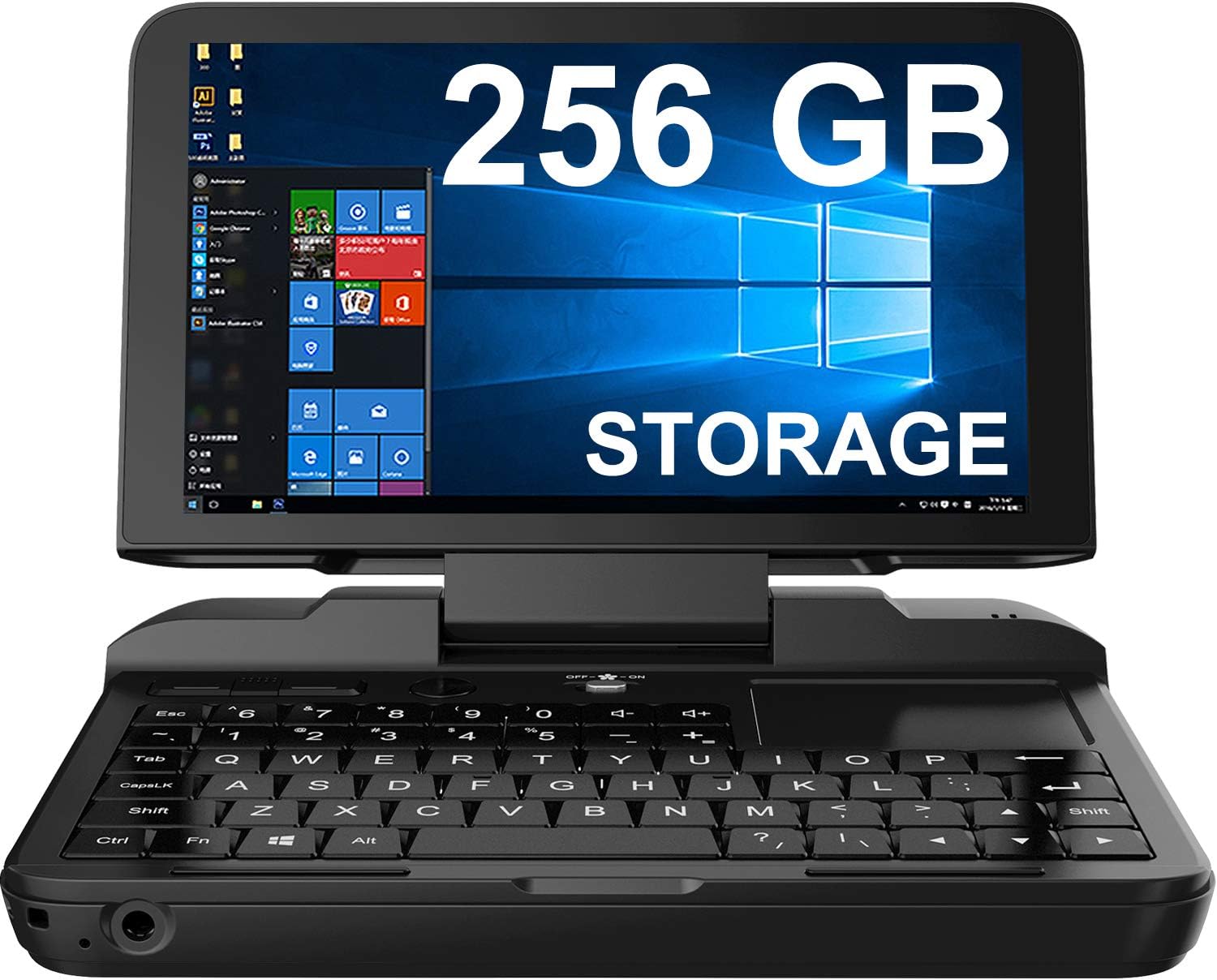 LANRUO GPD Micro PC [256GB M.2 SSD Version] 6 Inches Mini Industry Laptop [Latest HW Update CPU Celeron Processor N4120] Portable Laptop Computer Notebook OS Win 10 Pro,Ubuntu Mate 18.10,8GB RAM
