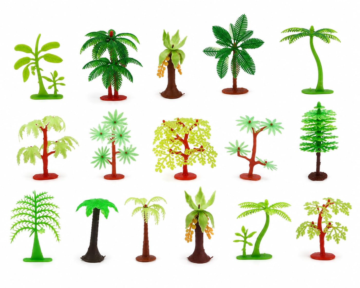 Mini Plastic Trees - 16 Pack for Crafts & Dioramas -1 Mini Plastic Trees - 16 Pack for Crafts & Dioramas -1