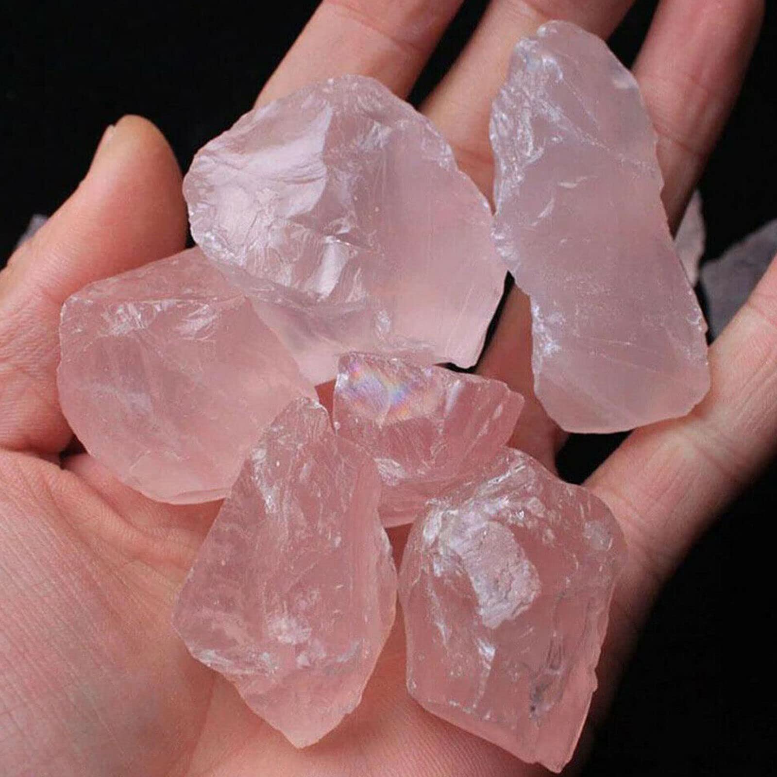 Quartz Rose Naturel - Pierre Brut de Reiki pour Décoration