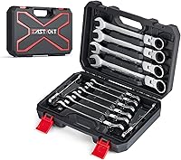 Vista 5 de Eastvolt Mechanic Tool Kits (ASK06) and 12-Piece Flex-Head Ratcheting Wrench Set