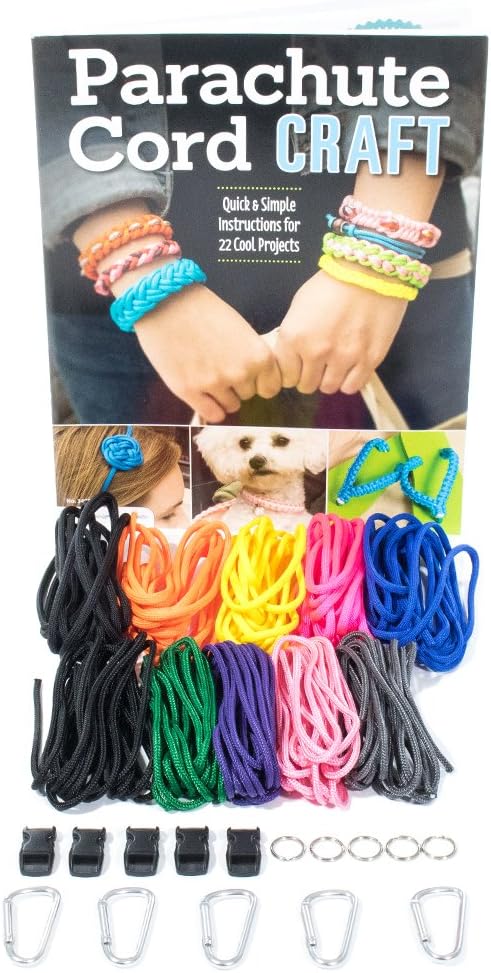 22 Quick Parachute Cord Crafts Book and Crafting Kit - All The Essentials to Begin Crafting Included