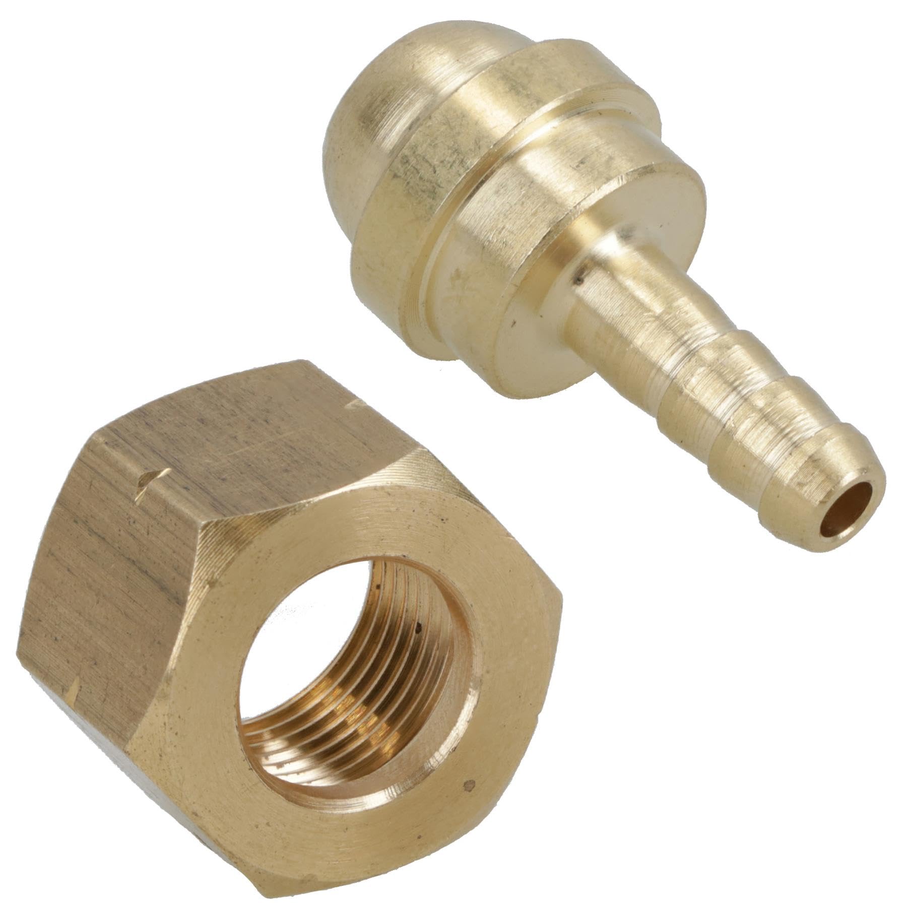 Ab Tools Welding Gas Hose Connector 3/16 Hose Tail With 3/8 Bsp Left Handed Thread 1Pc