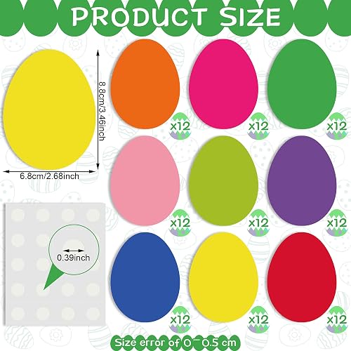Snapklik.com : Geyee 108 Pcs Egg Cutouts Bulk Spring Easter Bulletin ...