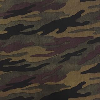 Texco Inc Camouflage Pattern Poly Power Mesh Fabric/4-Way Stretch Knit Prints Athletic Wear Apparel, DIY Fabric, Army Green Moss 2 Yards