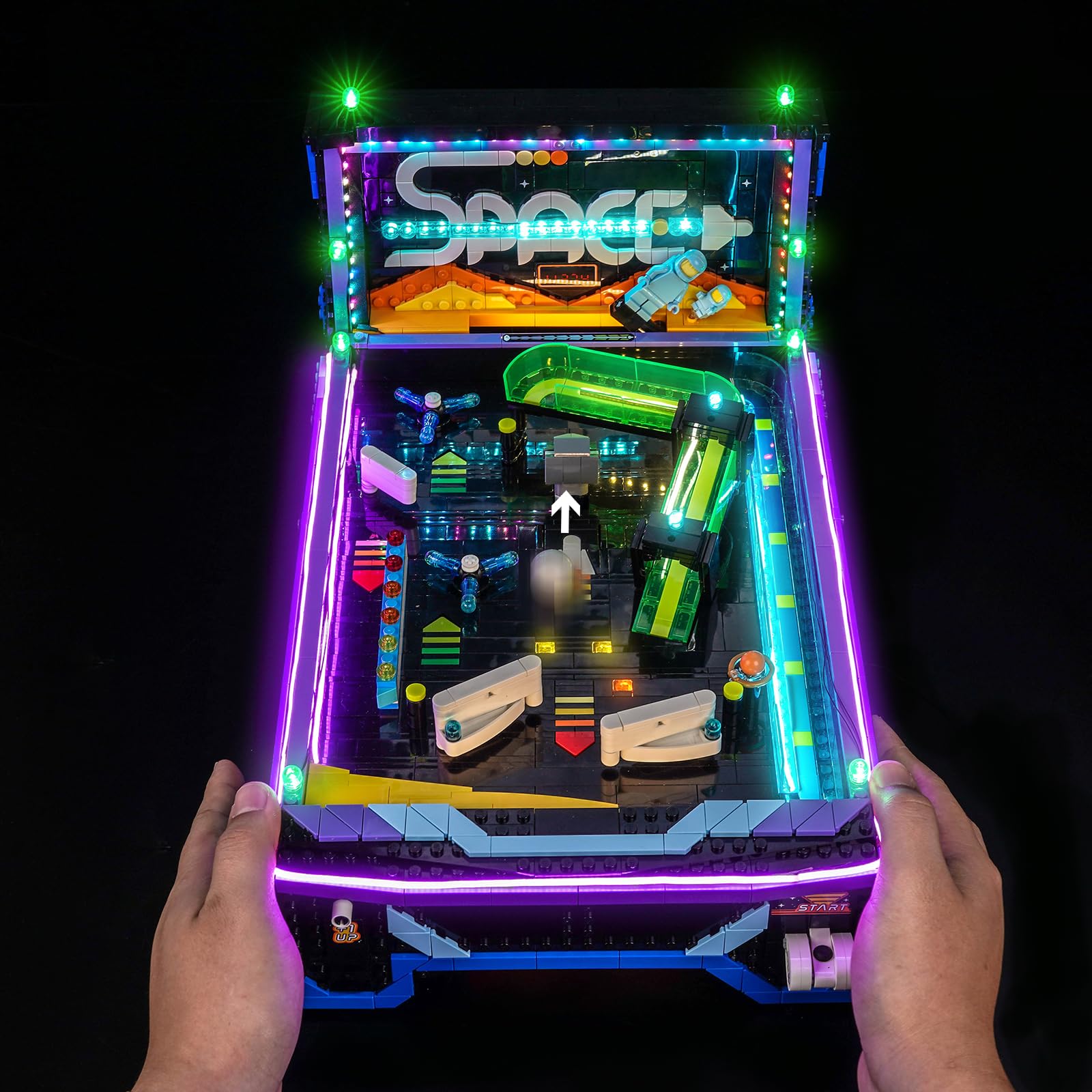 LocoLee LED Light Set Compatible with LEGO 11374 Arcade Pinball Machine