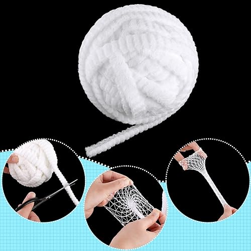 Miniatura 10 de 2 rollos de vendaje tubular de malla elástica para heridas, vendaje elástico tubular de gasa elástica para brazo de herida, sin el uso de cinta