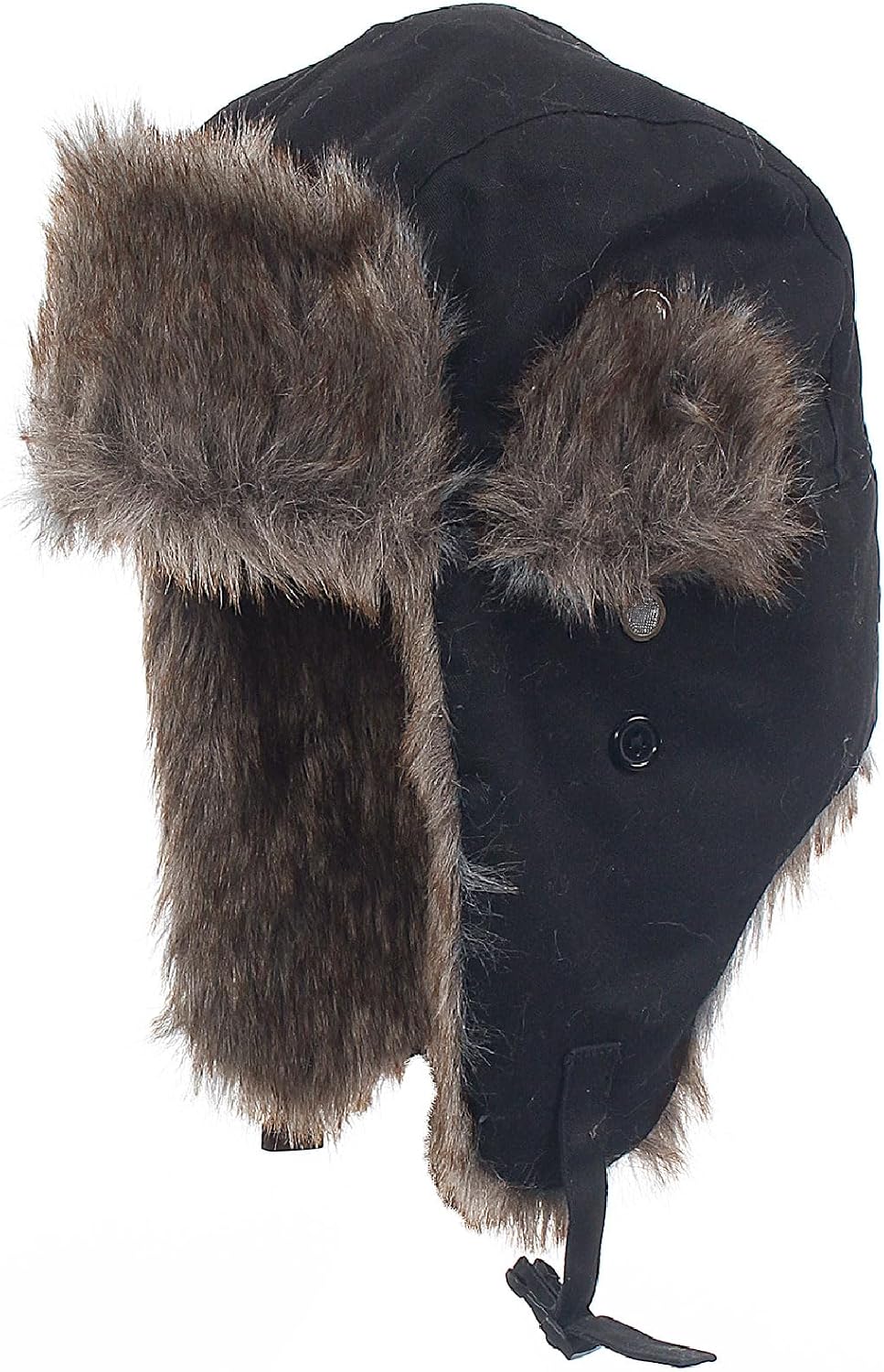 Hunter's Stock Men's Insulated Outdoor Hunting Trapper Hat - Adjustable, Faux Fur Lined, Windproof