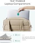 BAGSMART Small Gym Bag for Women, 23L Carry on Travel Duffle, Water-Resistant Dance Bag with Shoe Compartment, Desert