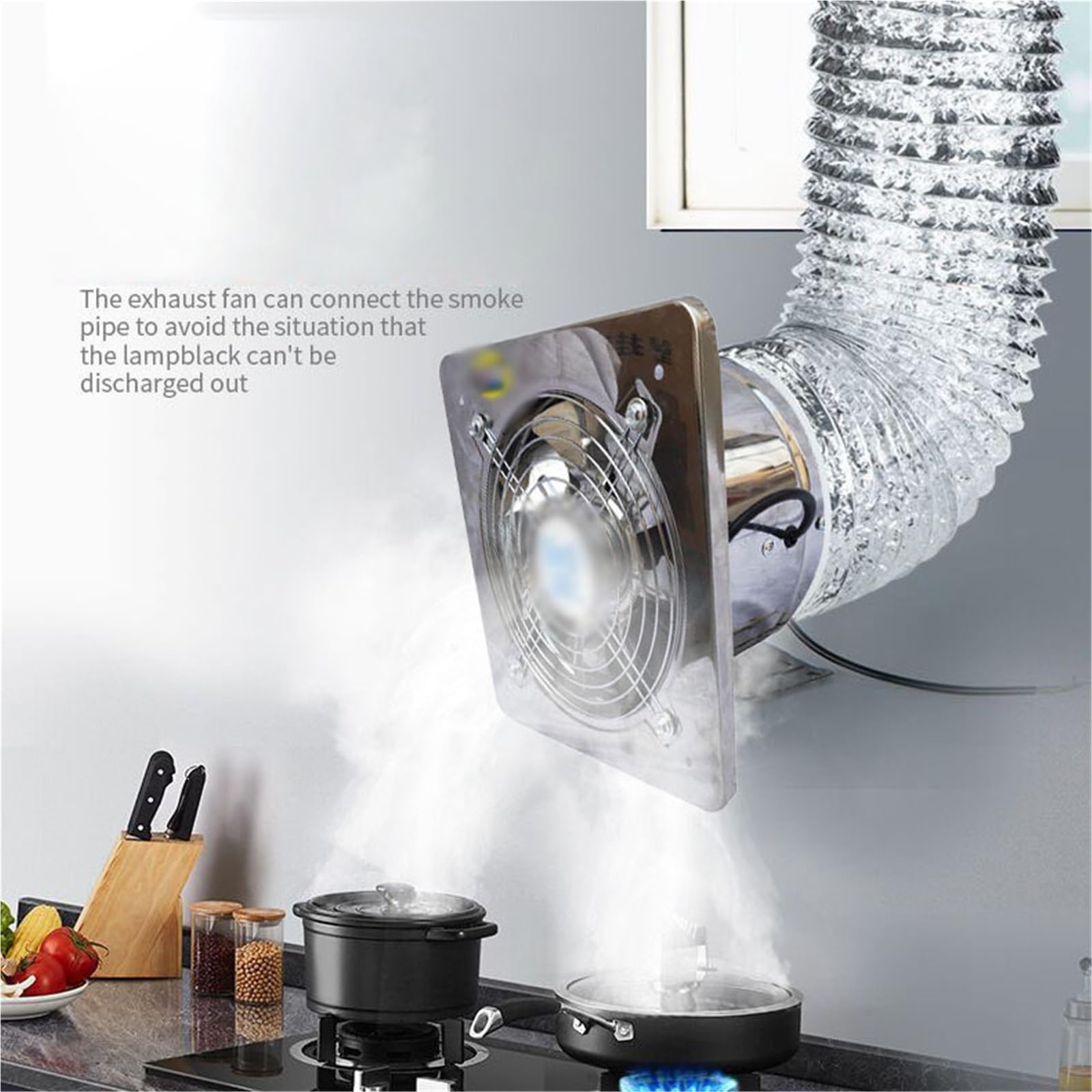 Extractor de cocina, baño tipo ventana Garaje(Pequeño)