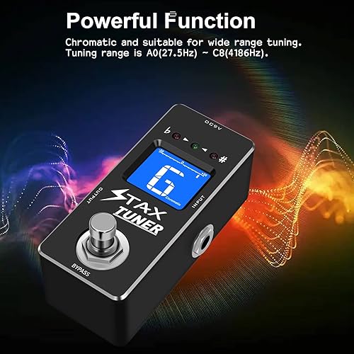 Vista 60 de Stax Pedales de efectos de compresor. Sonido clásico de compresión óptica. Ataque suave y atenuación. Conservando el transitorio de la señal Línea