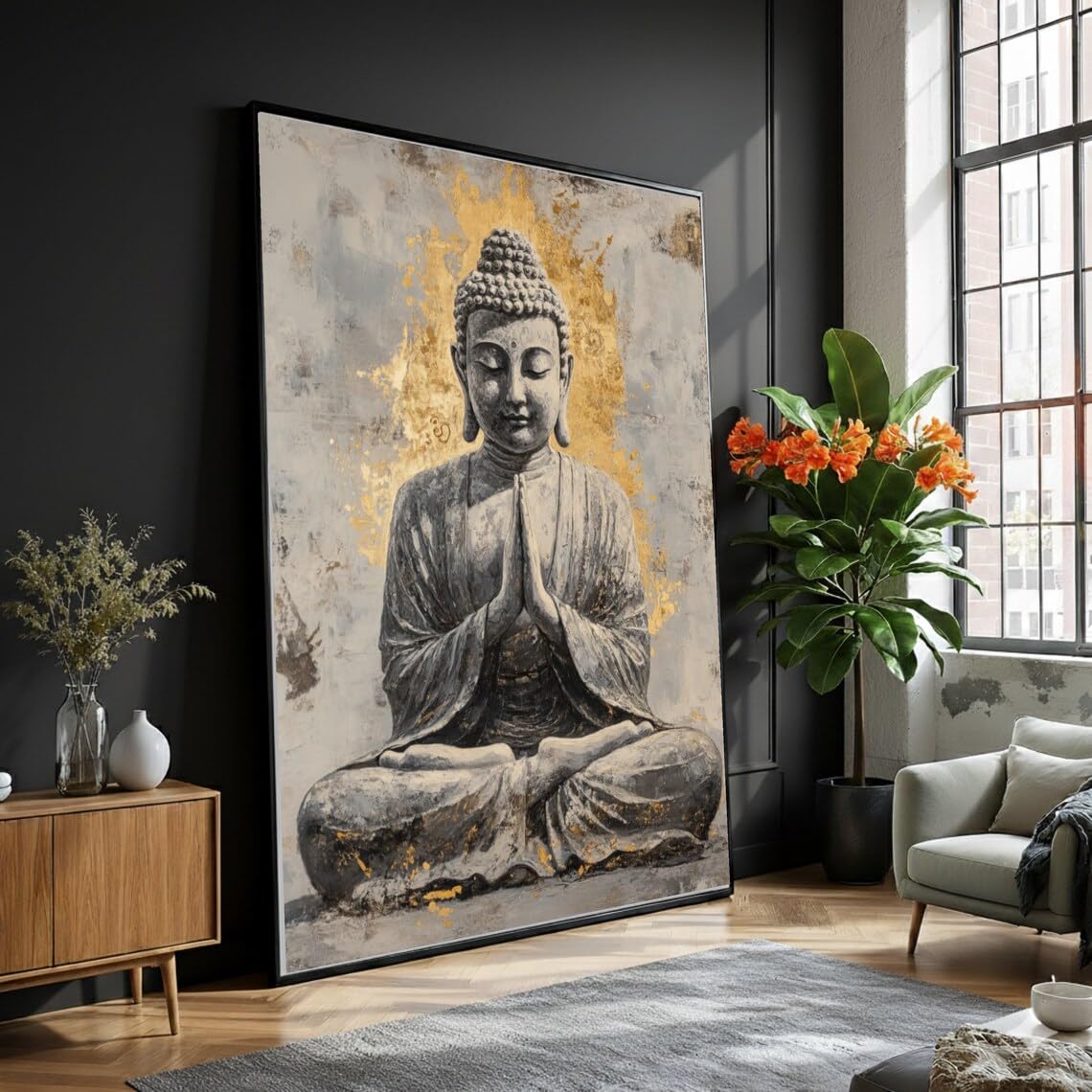 Tableau de méditation du Bouddha affiches et impressions zen déco maison - 8
