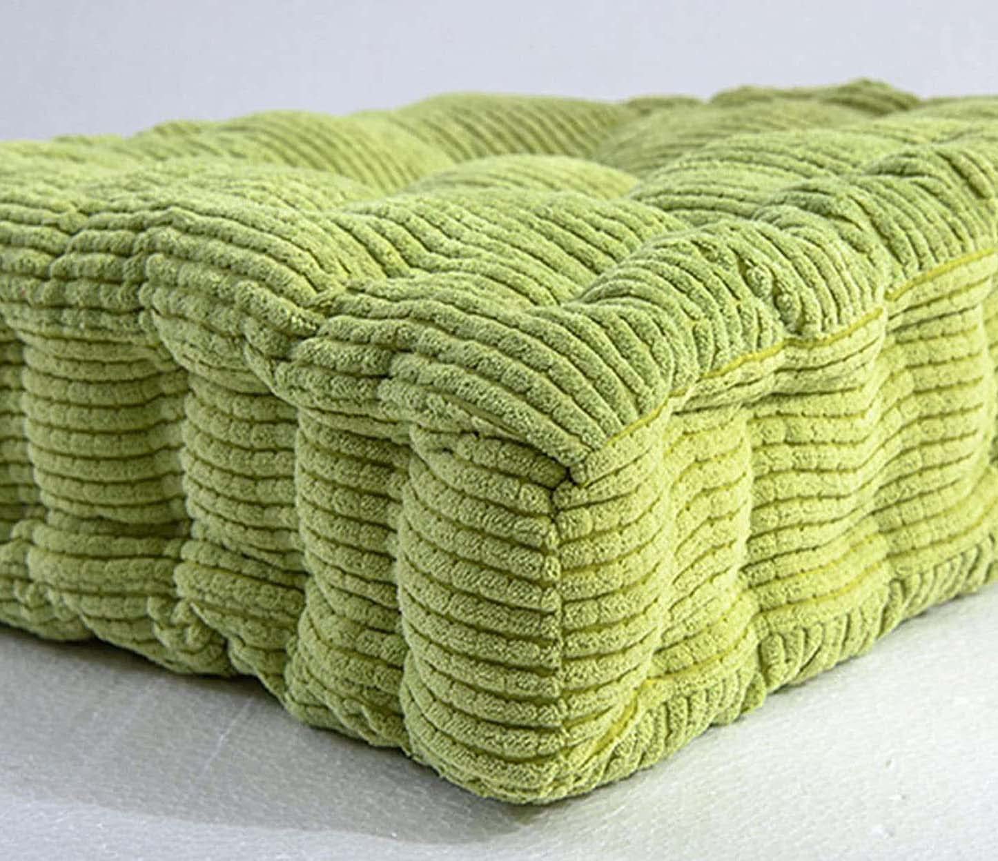 Waigg Kii Thick Chair Cushion Seat Pad 45X45CM/50X50CM,Soft Chair Pad Seat Cushion Armchair Cushions for Home Garden Office Car Indoor Outdoor (40X40CM,Green)