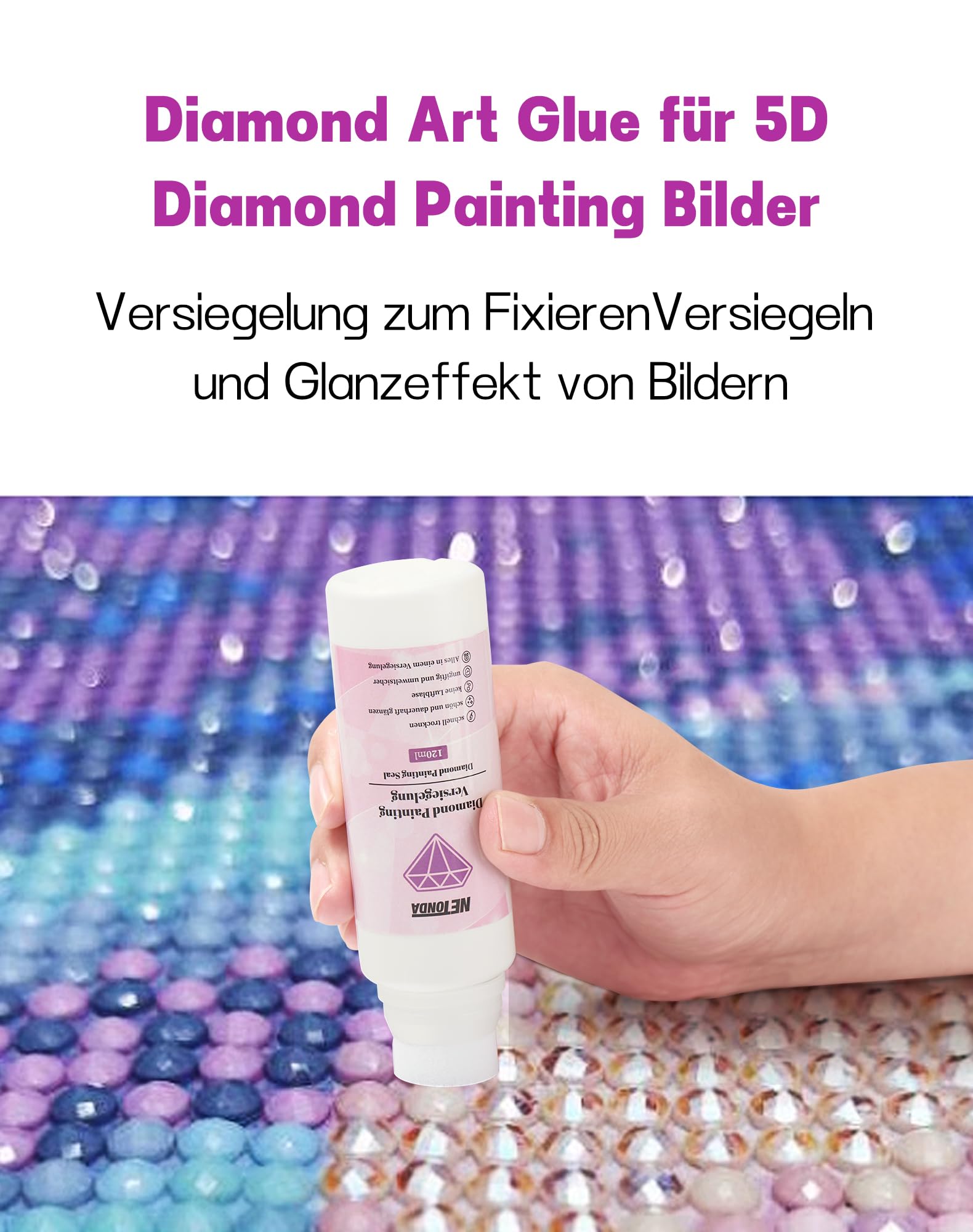 Set 6 Applicatori Di Colla Di Precisione - Bottigliette Con Punta Ago Per Fai Da Te - Foto 5