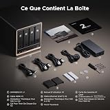 UGREEN NASync DXP4800 GT 4-Bay Desktop NAS, AMD Ryzen R2514, Dual 10GbE, 8GB DDR4 RAM (bis 64GB), ECC-Support, U.2 & M.2 Slots, für Creator, Teams & Zuhause (Diskless) - 10