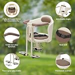 Child Bike Seat - Front Mount, Kids Bike Seat for Adult Bike, Baby Bike Seat Front Mounted, Toddler Bike Seat for Children 1~5 Years