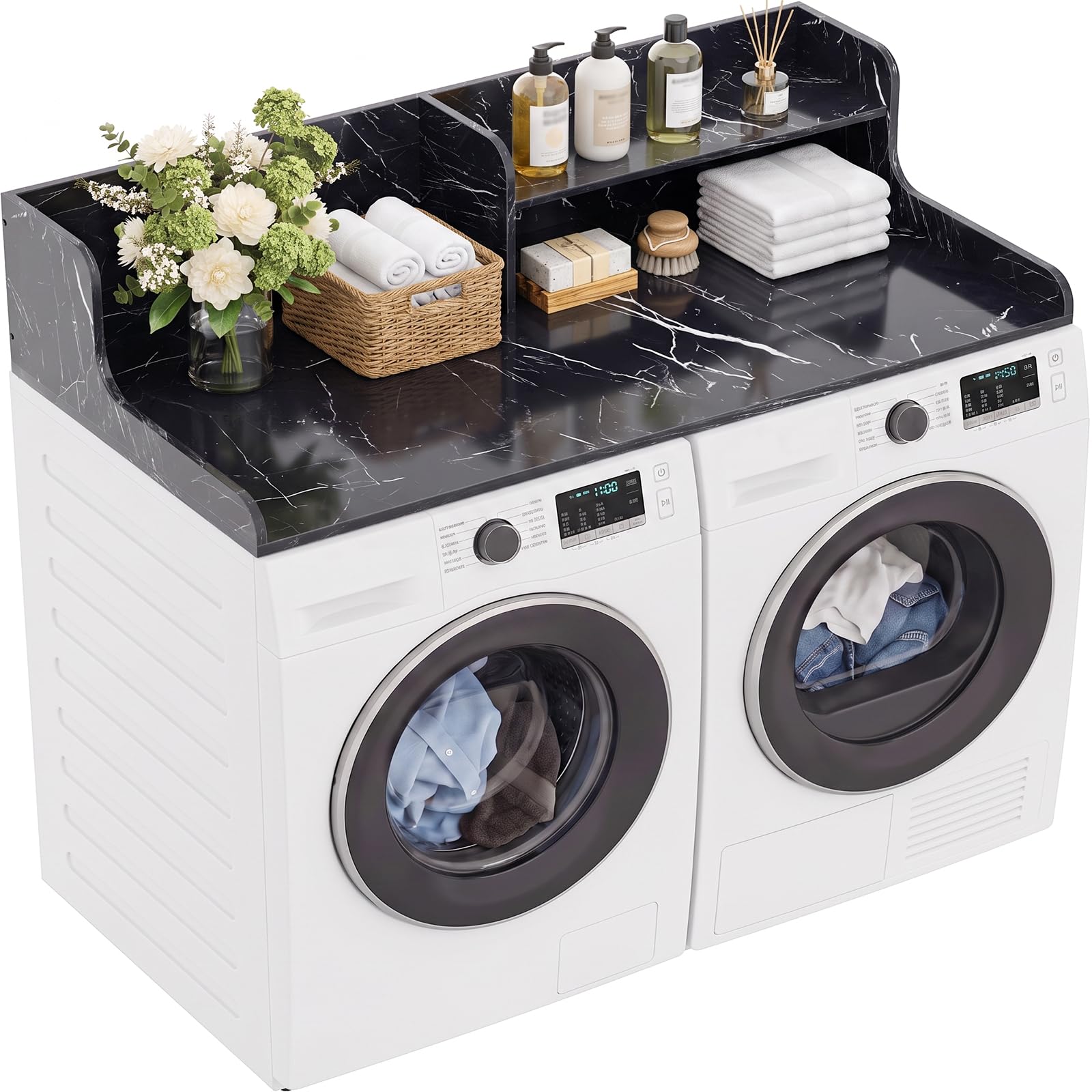 View 1 of ****USED****Aheaplus Washer Dryer Countertop with 2-Tier Shelf