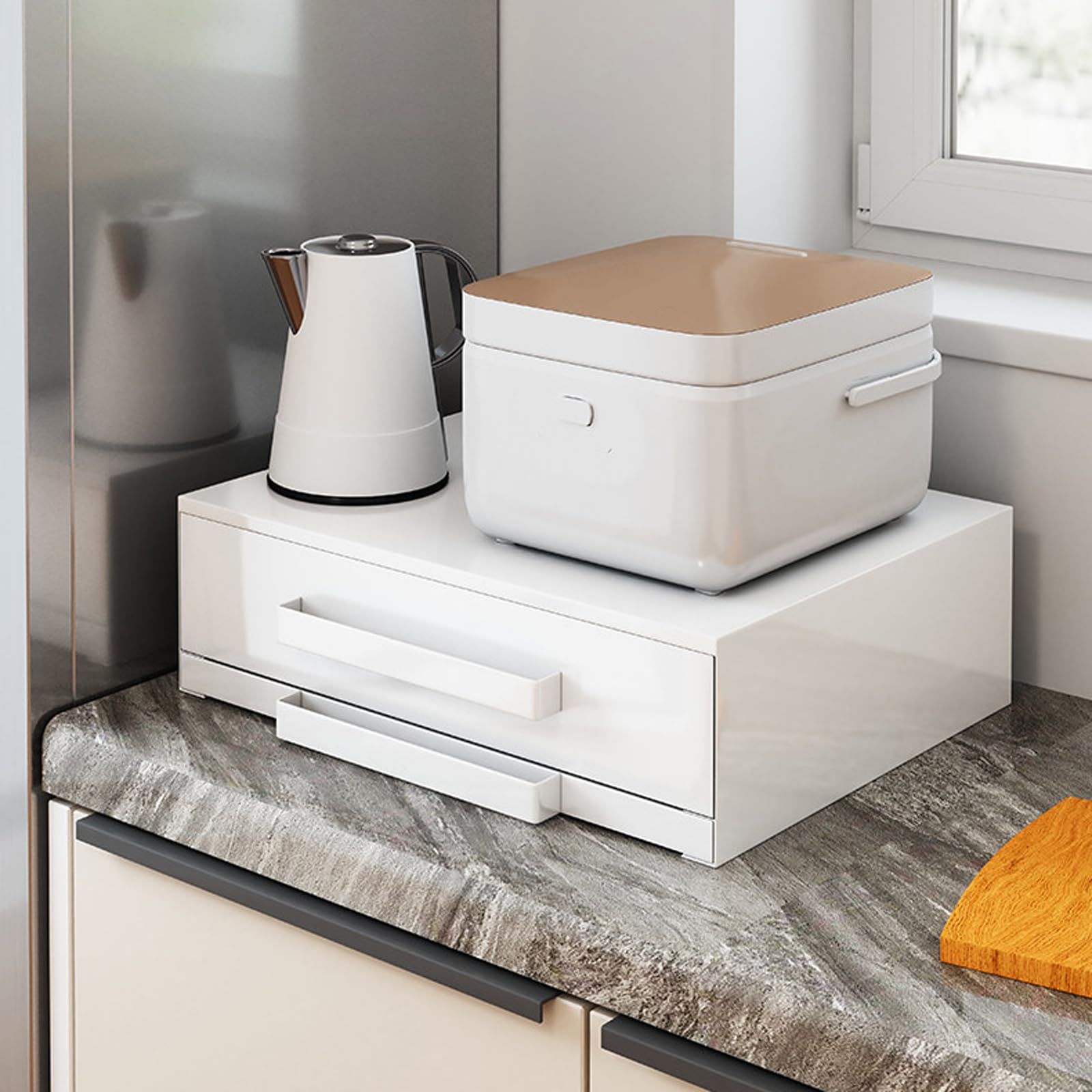 Rangement micro-ondes 2 étages pour simplifier votre cuisine au quotidien