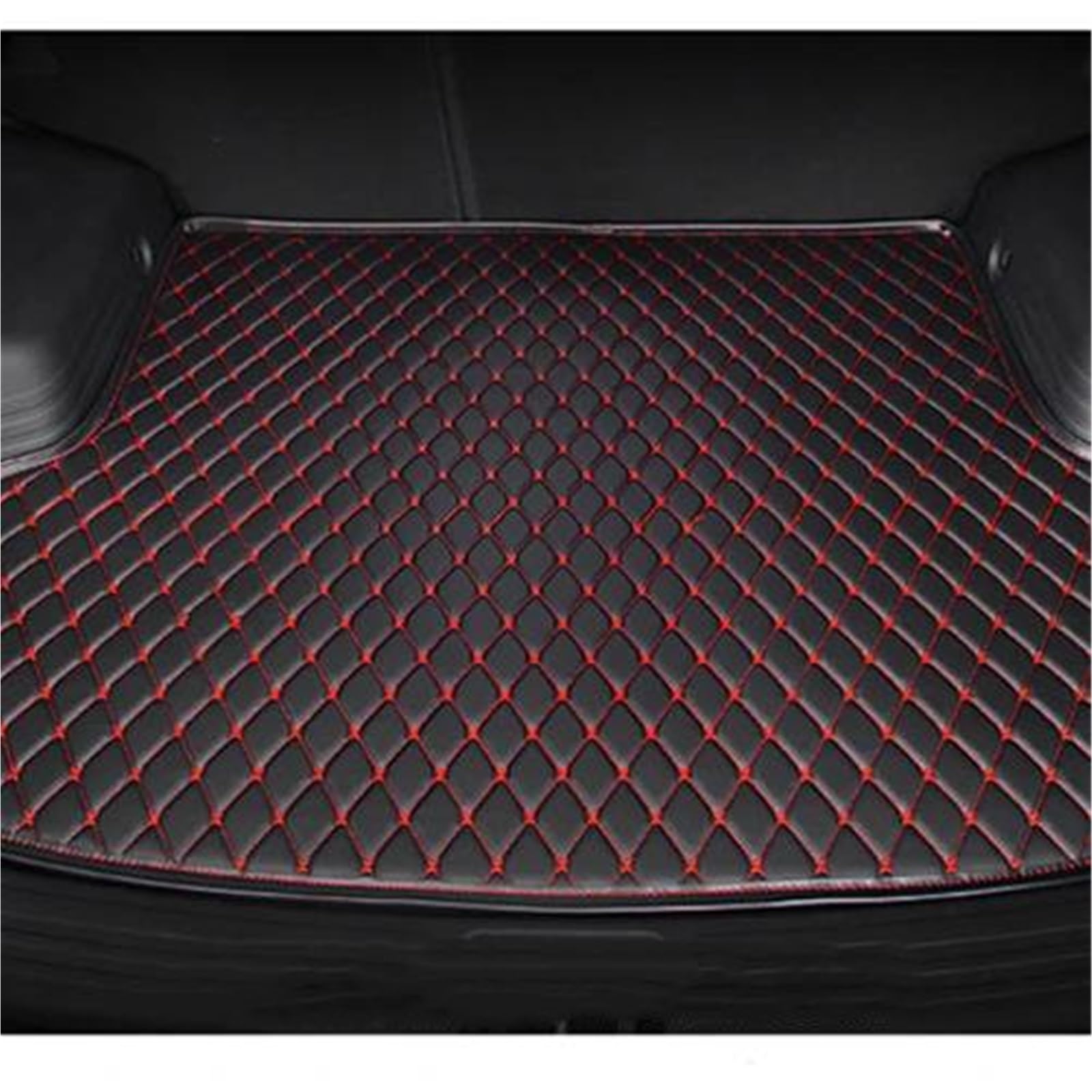 Tapis De Coffre pour pour Gran pour Turismo pour Berline Sportive À Toit Rigide (2007-2011, 2012-2017) Tapis De Coffre Arrière Protection IntéRieur(Noir-Rouge)
