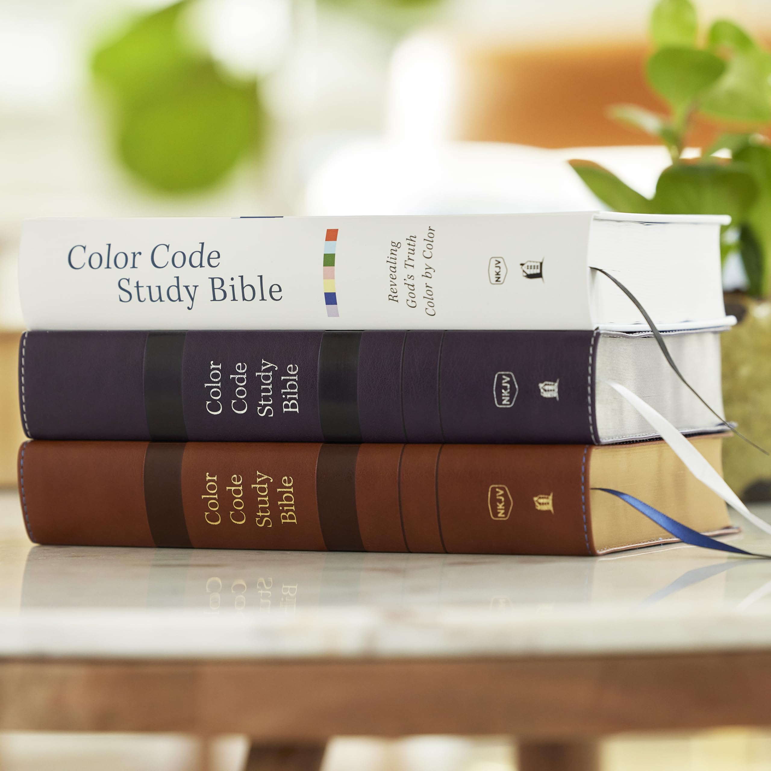 Color Code Study Bible, Revealing God's Truth Color by Color: Nkjv, Brown Leathersoft, Red Letter