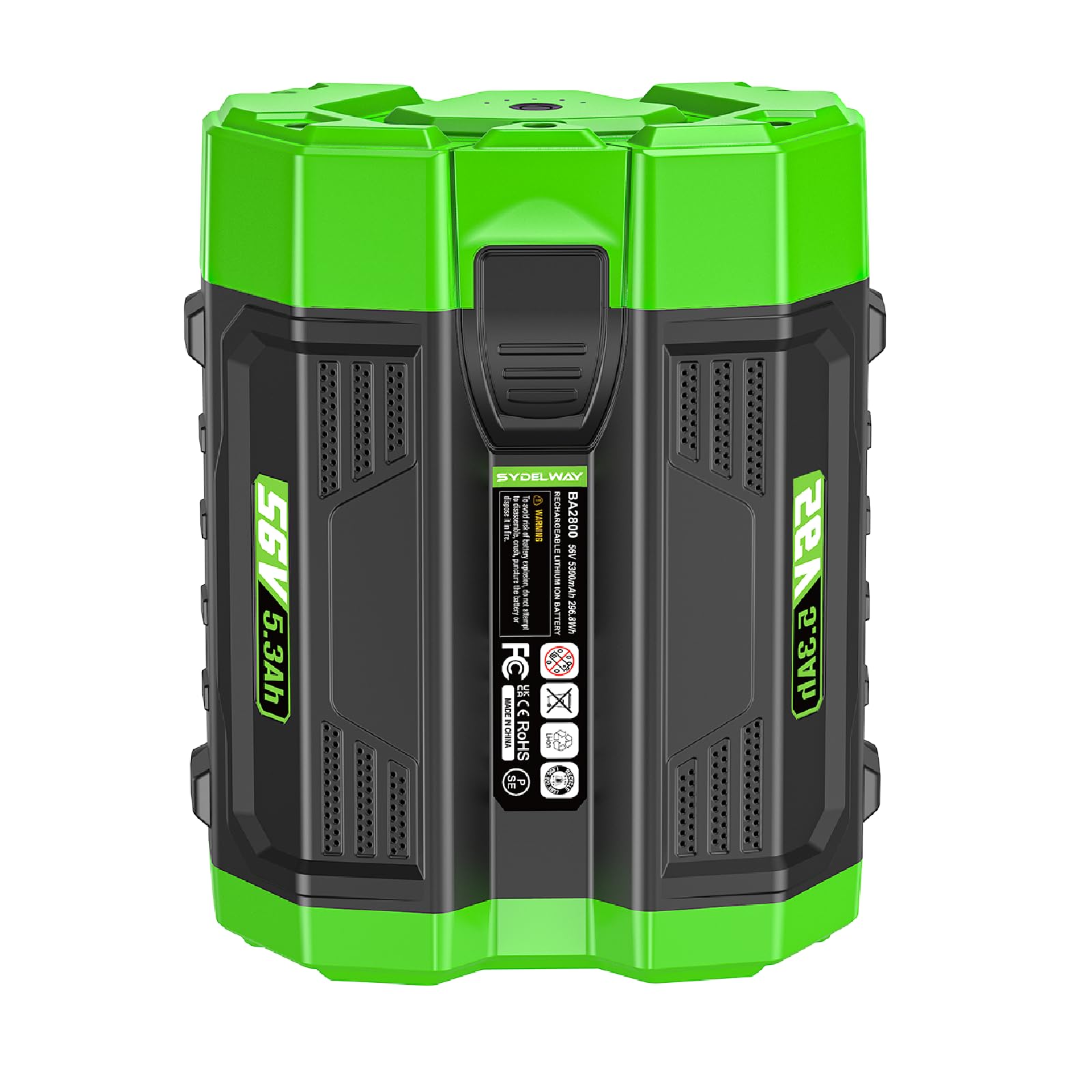 Sydelway 56V 5.3Ah Battery Replacement for EGO 56V Battery BA2800 BA2800T BA4200 BA1400 BA1400T BA2242T BA1120 Compatible with All 56V Power Tools