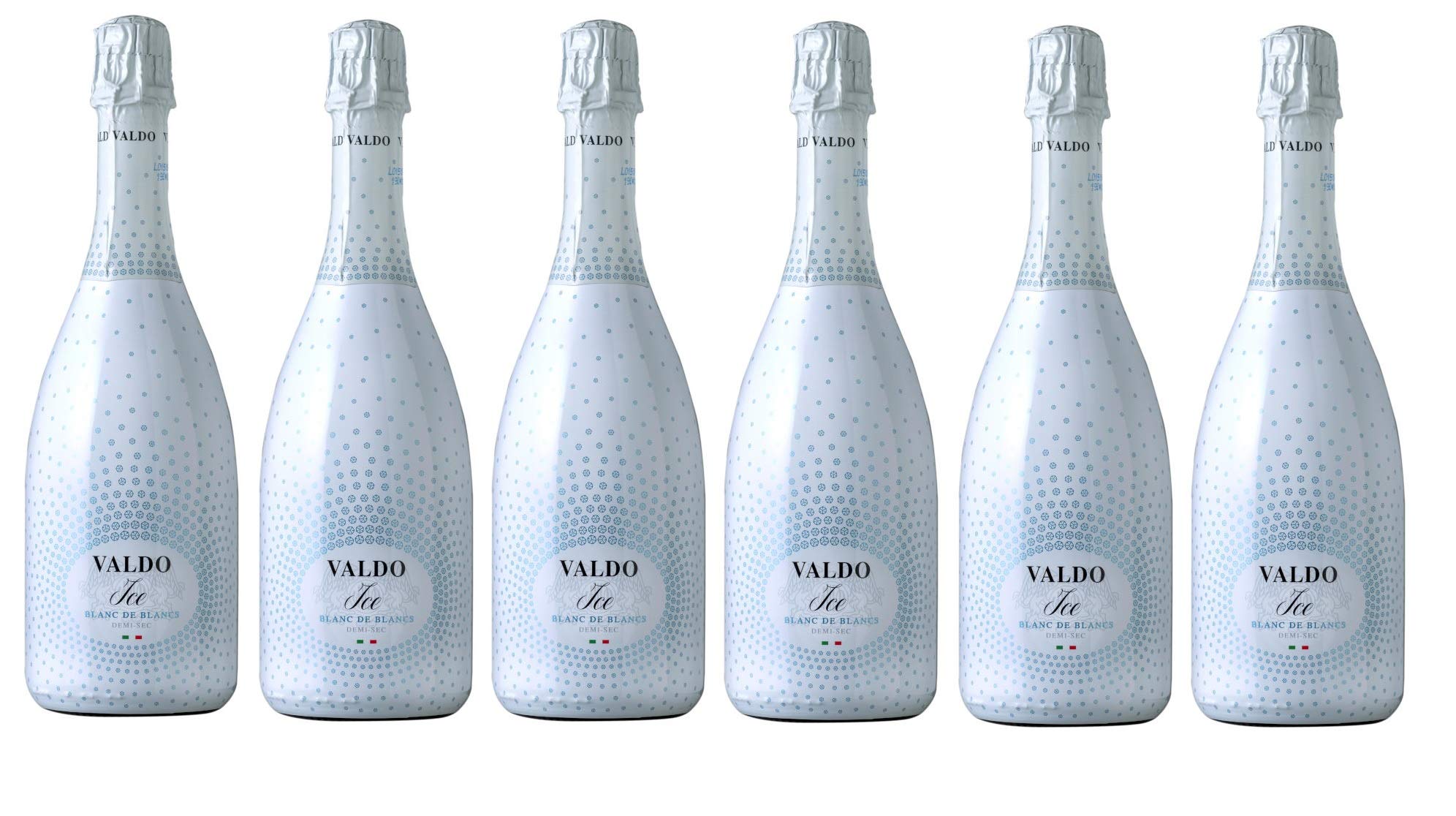 VALDO ICE Blanc De Blancs Demi Sec Schaumwein [ 6 FLASCHEN x 750ml ]