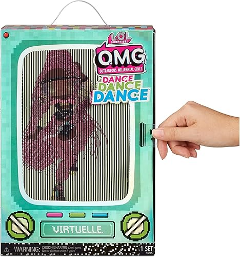 Miniatura 4 de LOL Surprise OMG Dance Virtuelle Fashion Doll con 15 sorpresas incluyendo luz negra mágica, zapatos, cepillo para el pelo, soporte para muñeca y