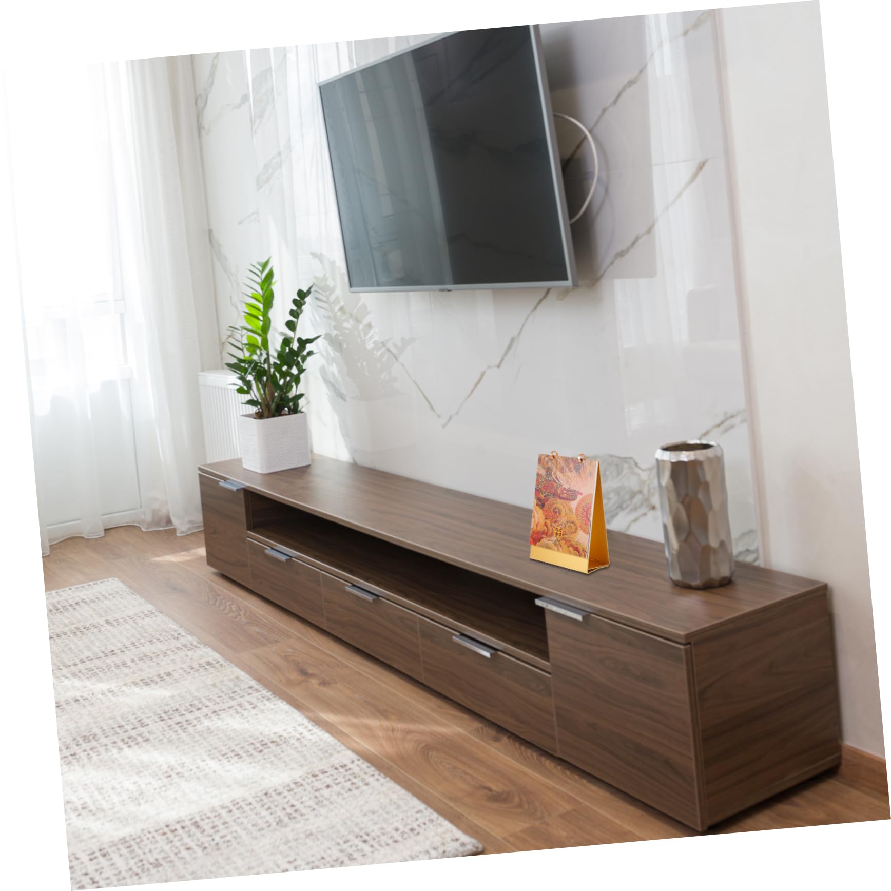Tofficu 3stücke Stehender Tischkalender Kreativer Monatskalender Stil Dekorativ Für Büro Und Zuhause Hochwertiges Flexibles Blättern Stilvolle Schreibtischdekoration