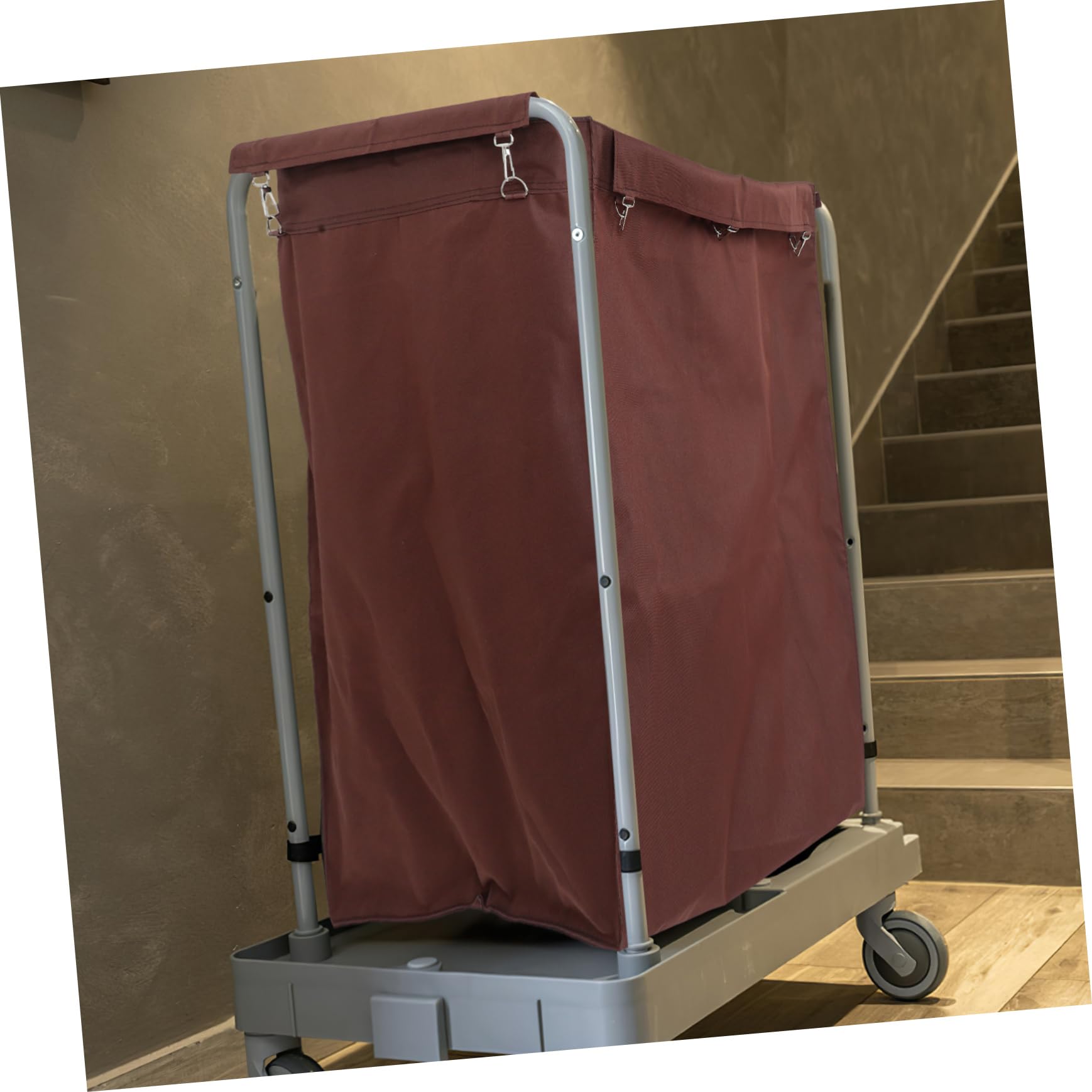 Cabilock Borsa Organizer Oxford Rimovibile per Carrello della Biancheria, Sacco Grande per Raccolta e Stoccaggio Biancheria, per Pulizie in Hotel