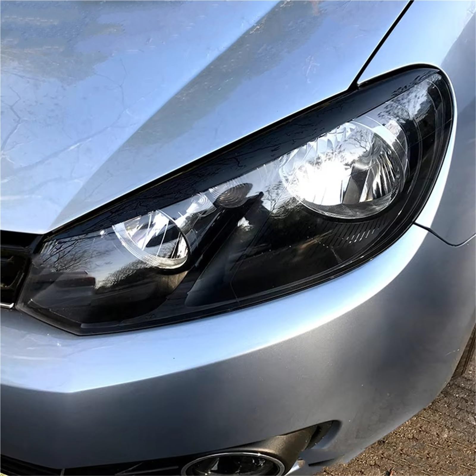 Reflektor brwi do VW do Golf 6 VI MK6 do GTI dla GTR do GTD 2008-2013 osłona na przednie światło samochodowe powieki ABS reflektor brwi powieki