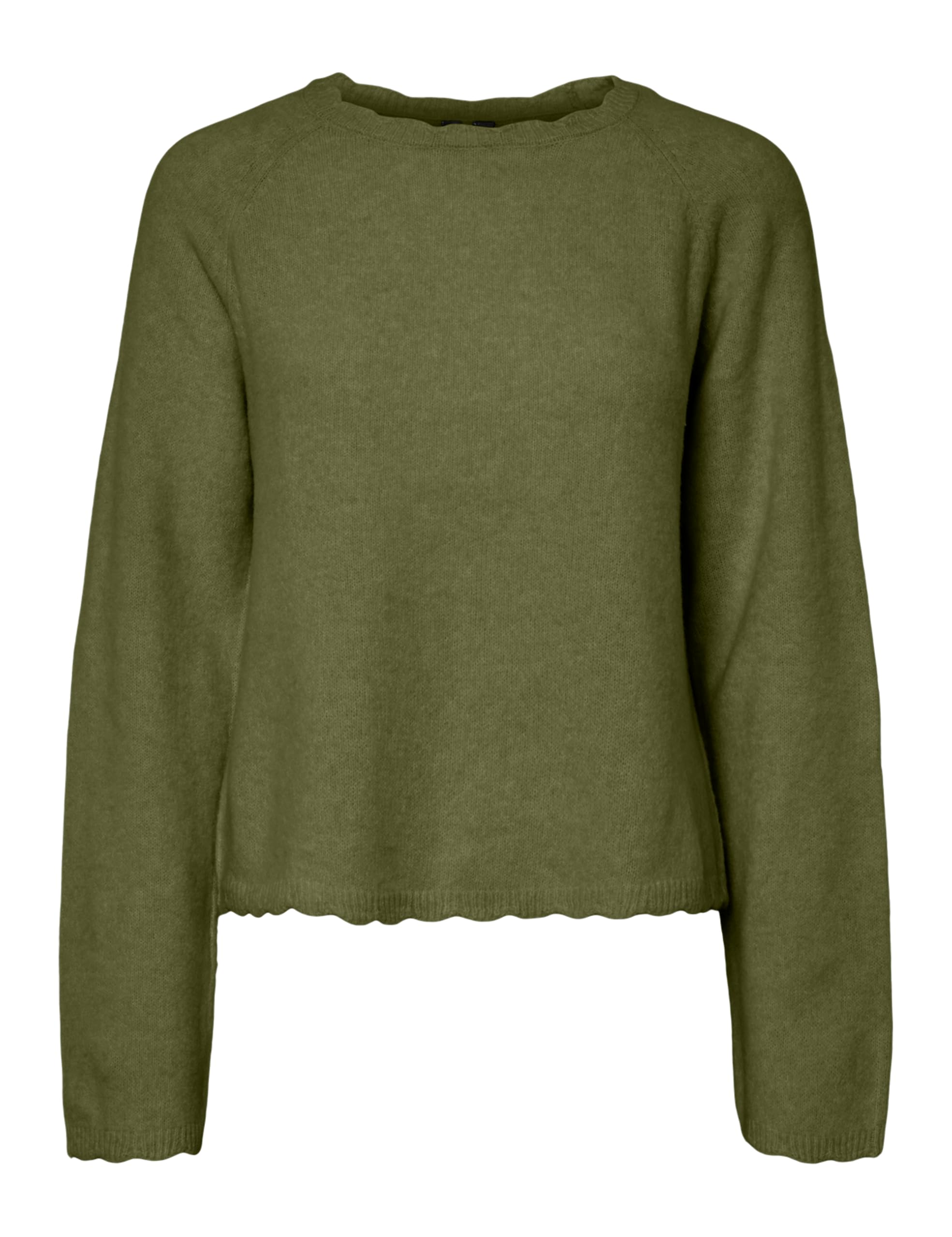 PIECES Damen Pcrath Ls O-Neck Knit Pwp Bc