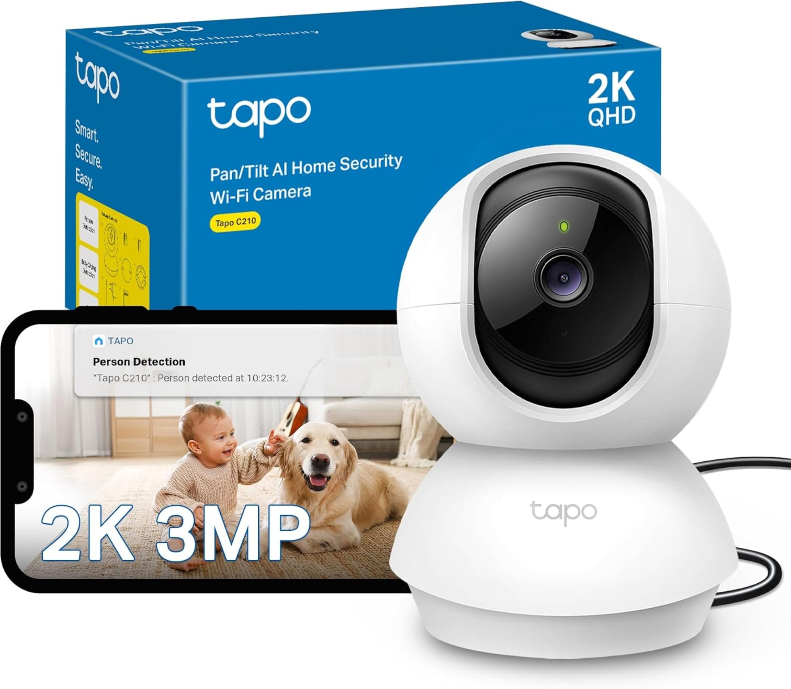 Tapo C210: la cámara de vigilancia interior que hace bien lo importante por menos de 25 euros